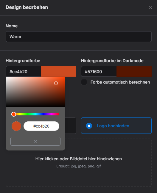 Online Terminbuchung Buchungsseite Design Bearbeiten
