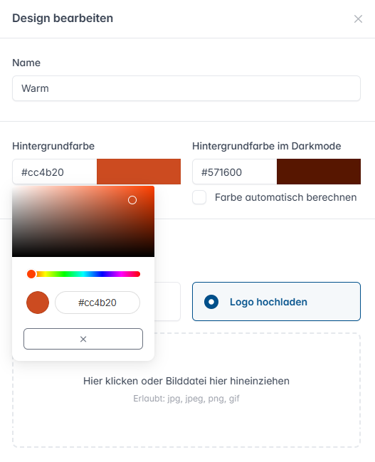 Online Terminbuchung Buchungsseite Design Bearbeiten