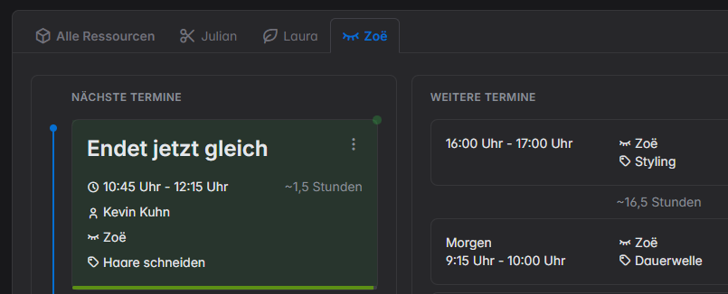 Online Terminplaner Dashboard Terminende Teaser