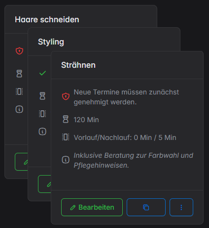 Online Terminplaner Dienstleistungen