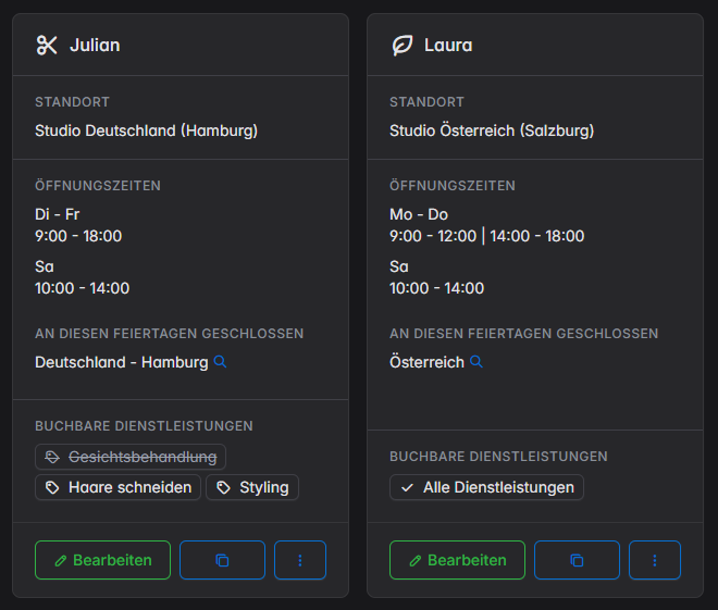 Online Terminplaner Ressourcen